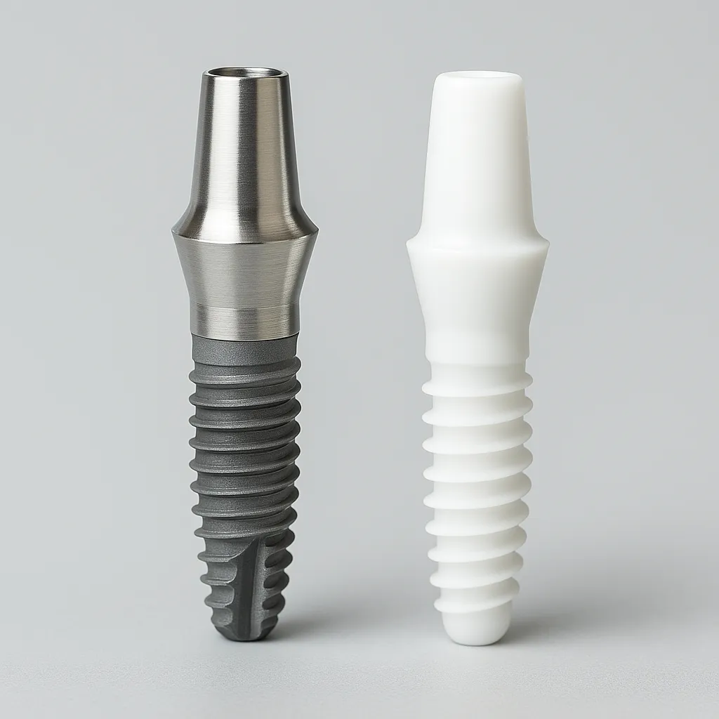 ایمپلنت تیتانیومی یا زیرکونیا