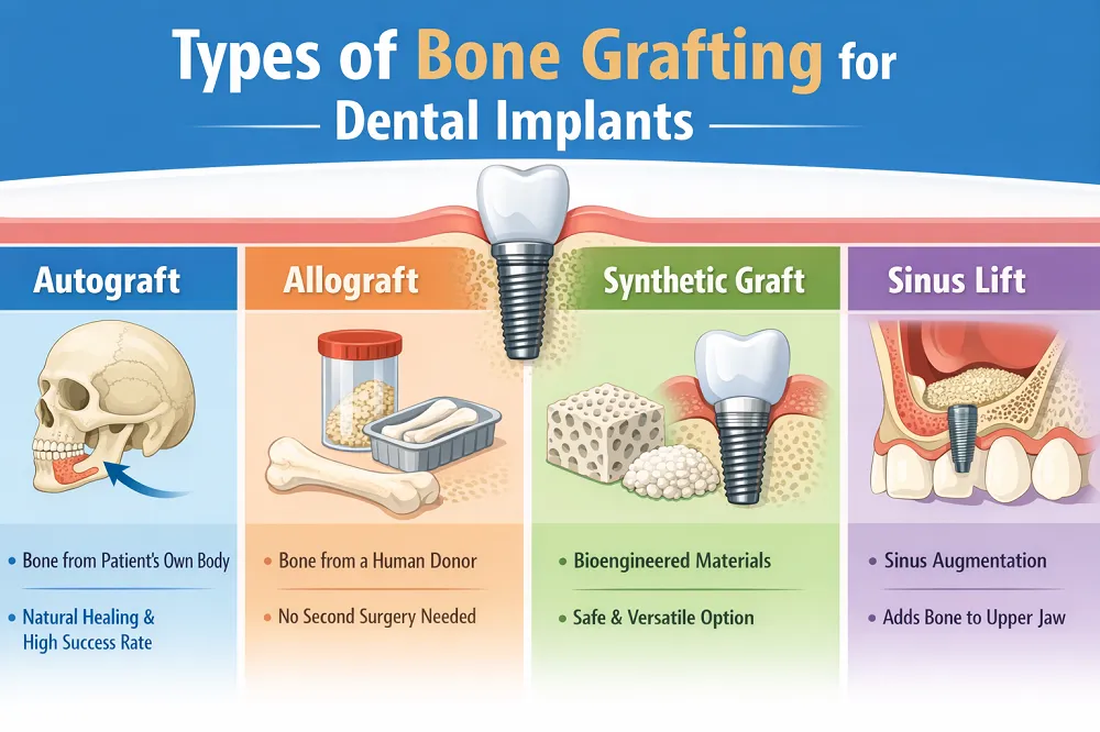 روش های پیوند استخوان برای ایمپلنت دندان
