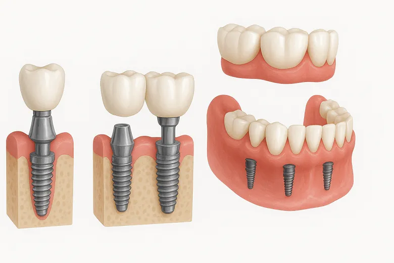 نحوه قرارگیری ایمپلنت در دهان